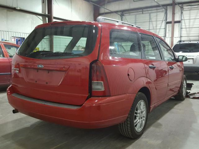 1FAHP36N17W202457 - 2007 FORD FOCUS ZXW RED photo 4