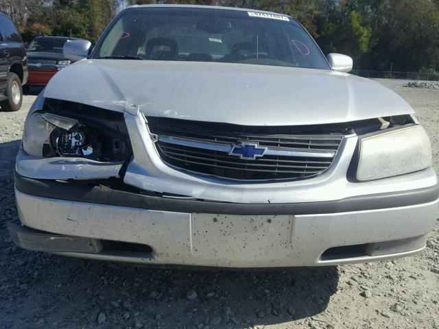 2G1WH55K319171545 - 2001 CHEVROLET IMPALA LS SILVER photo 9