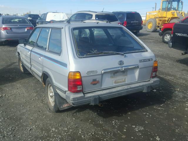 JF2AM53B9EE413694 - 1984 SUBARU GL 4WD SILVER photo 3