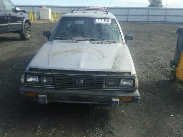 JF2AM53B9EE413694 - 1984 SUBARU GL 4WD SILVER photo 9