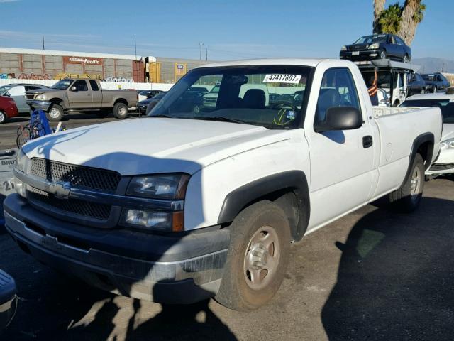 1GCEC14X04Z206348 - 2004 CHEVROLET SILVERADO WHITE photo 2