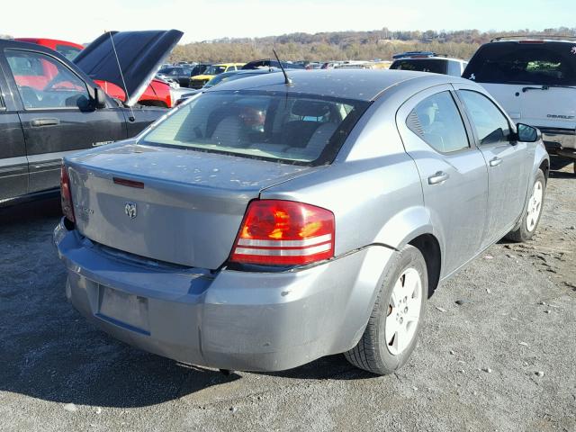 1B3LC46K68N656921 - 2008 DODGE AVENGER SE BLUE photo 4