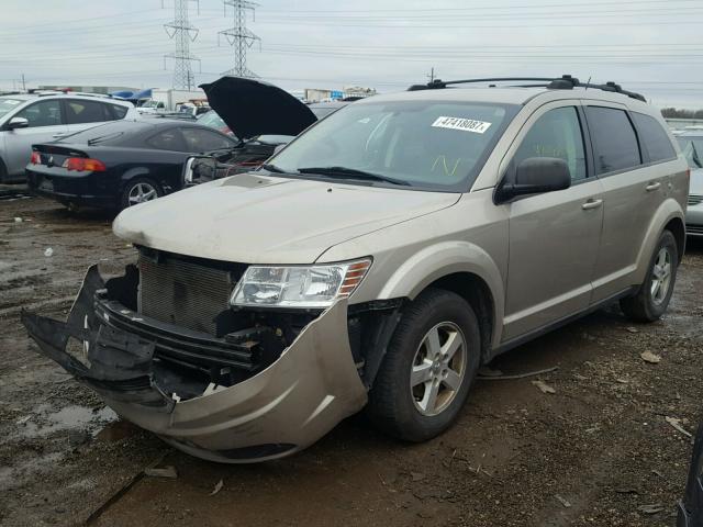 3D4GG47B79T557192 - 2009 DODGE JOURNEY SE TAN photo 2