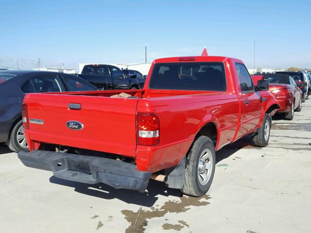 1FTYR10D08PA11035 - 2008 FORD RANGER RED photo 4