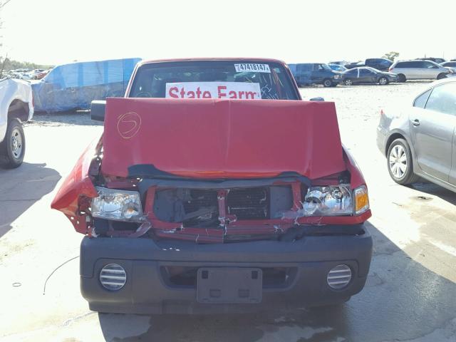 1FTYR10D08PA11035 - 2008 FORD RANGER RED photo 9