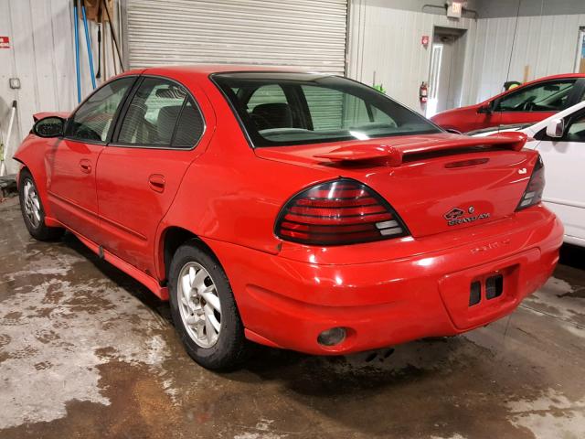 1G2NF52E34M535529 - 2004 PONTIAC GRAND AM S RED photo 3