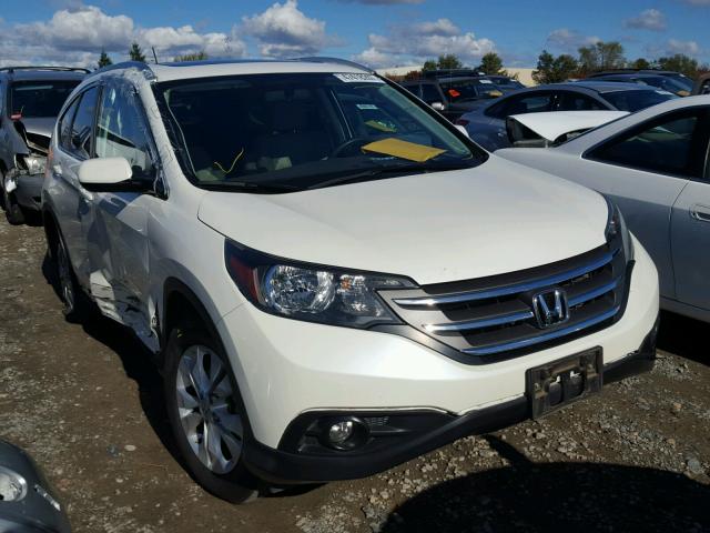 5J6RM4H75EL069979 - 2014 HONDA CR-V EXL WHITE photo 1