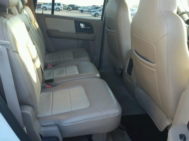 1FMPU17546LA56651 - 2006 FORD EXPEDITION WHITE photo 6