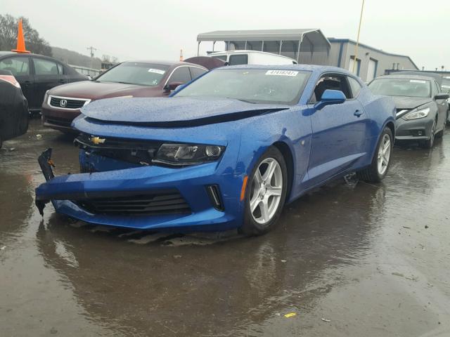 1G1FA1RXXH0189421 - 2017 CHEVROLET CAMARO LS BLUE photo 2