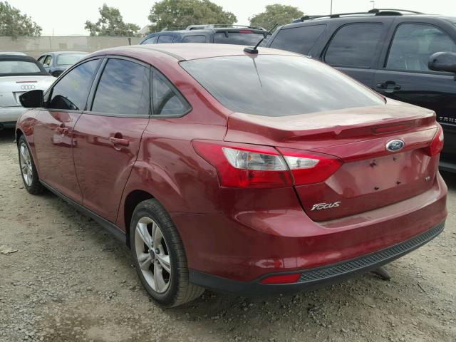 1FADP3F22DL325010 - 2013 FORD FOCUS SE RED photo 3