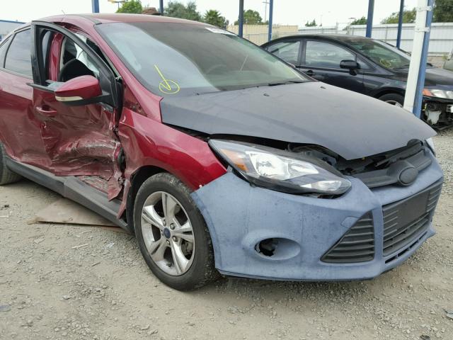 1FADP3F22DL325010 - 2013 FORD FOCUS SE RED photo 9