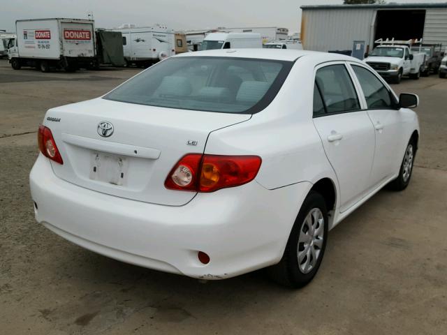 1NXBU4EE2AZ285122 - 2010 TOYOTA COROLLA WHITE photo 4