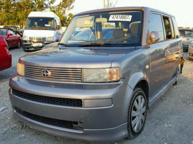 JTLKT324750199870 - 2005 TOYOTA SCION XB Gris foto 2