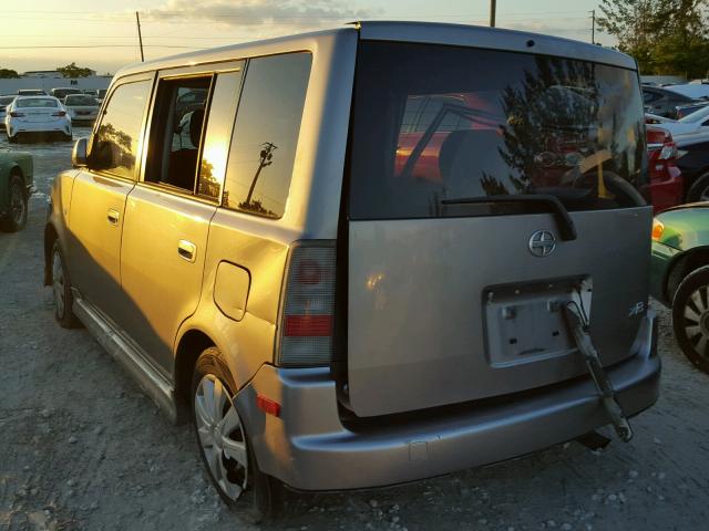 JTLKT324750199870 - 2005 TOYOTA SCION XB GRAY photo 3