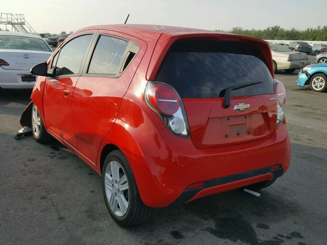 KL8CB6S97FC790256 - 2015 CHEVROLET SPARK LS RED photo 3