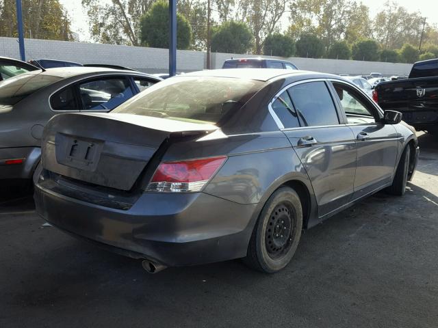 1HGCP2F3XBA130792 - 2011 HONDA ACCORD LX GRAY photo 4