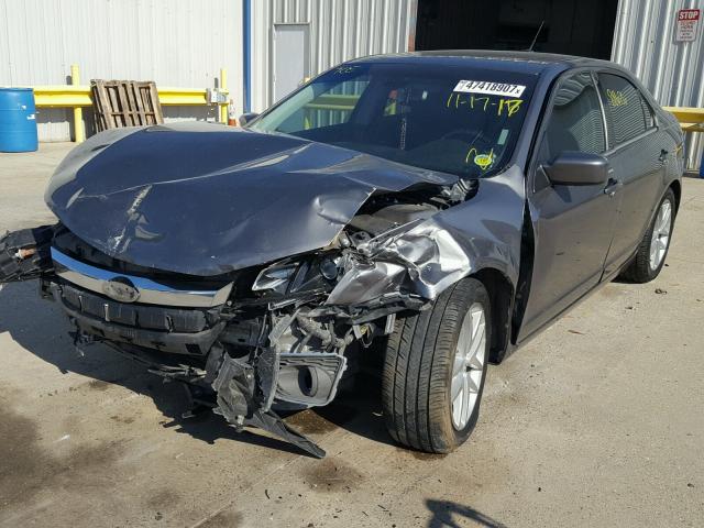 3FAHP0JA6CR145429 - 2012 FORD FUSION SEL GRAY photo 2