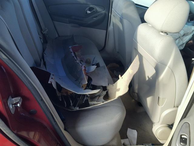 1G1ZS51F46F188781 - 2006 CHEVROLET MALIBU LS BURGUNDY photo 6