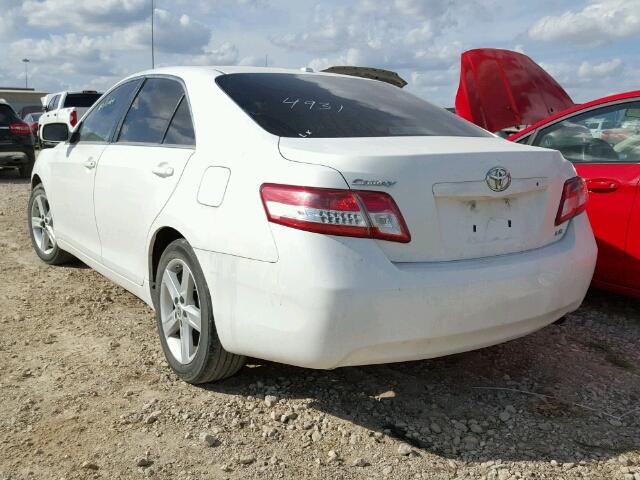 4T4BF3EK1BR161649 - 2011 TOYOTA CAMRY BASE WHITE photo 3