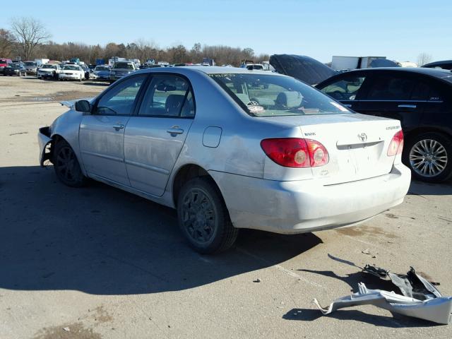 2T1BR32E45C333761 - 2005 TOYOTA COROLLA CE SILVER photo 3