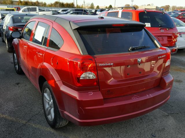 1B3CB3HAXAD642260 - 2010 DODGE CALIBER MA RED photo 3