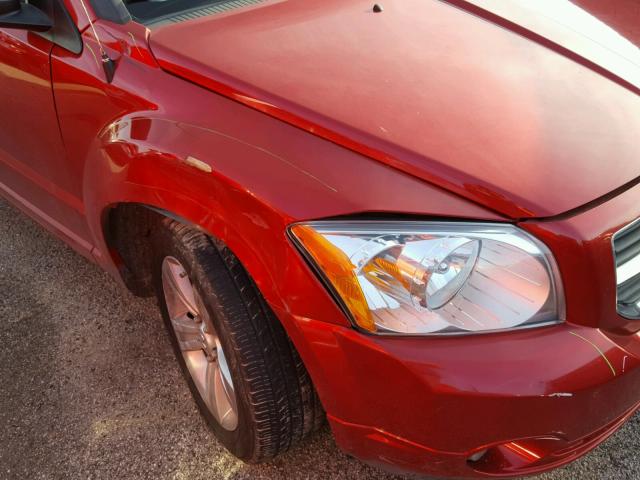 1B3CB3HAXAD642260 - 2010 DODGE CALIBER MA RED photo 9