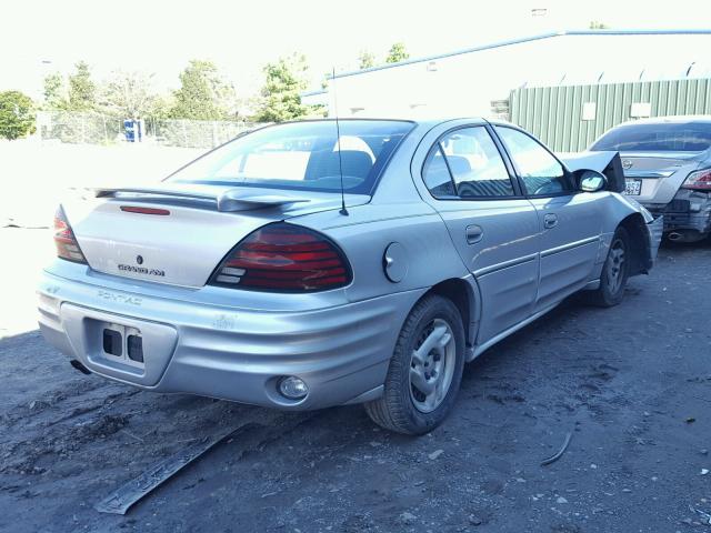 1G2NF52TX1M608096 - 2001 PONTIAC GRAND AM S SILVER photo 4