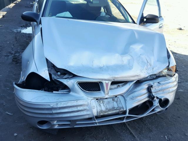 1G2NF52TX1M608096 - 2001 PONTIAC GRAND AM S SILVER photo 7
