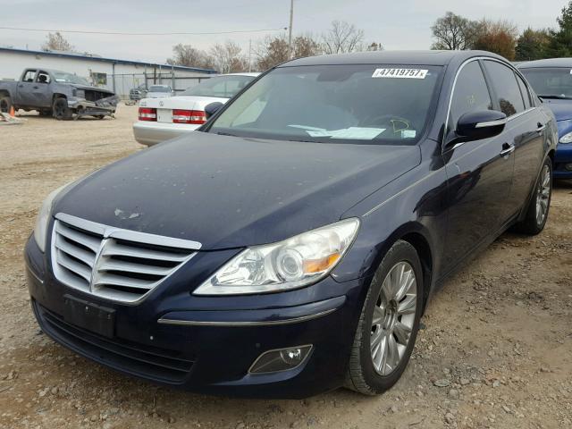 KMHGC46E89U069326 - 2009 HYUNDAI GENESIS 3. BLUE photo 2