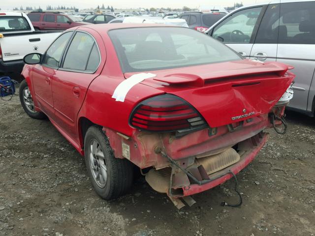 1G2NF52E84M683966 - 2004 PONTIAC GRAND AM S RED photo 3