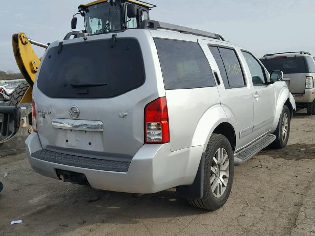 5N1AR18B89C617403 - 2009 NISSAN PATHFINDER SILVER photo 4