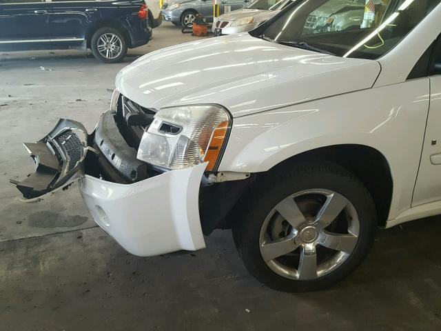 2CNDL737186041889 - 2008 CHEVROLET EQUINOX SP WHITE photo 9