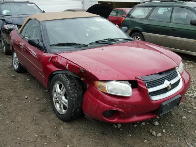 3C3EL45X4TT324767 - 1996 CHRYSLER SEBRING JX RED photo 1