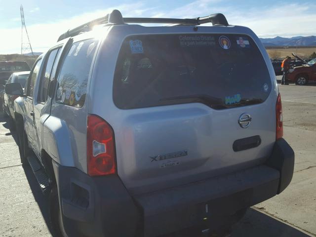 5N1AN08W76C539068 - 2006 NISSAN XTERRA OFF SILVER photo 3