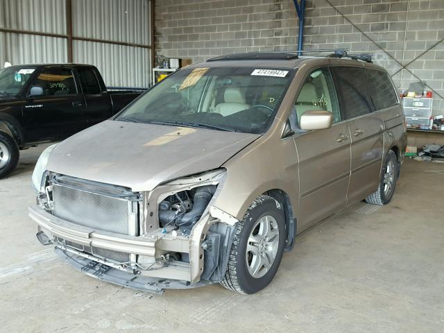 5FNRL38727B423787 - 2007 HONDA ODYSSEY EX GOLD photo 2