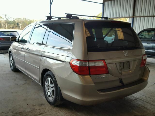 5FNRL38727B423787 - 2007 HONDA ODYSSEY EX GOLD photo 3
