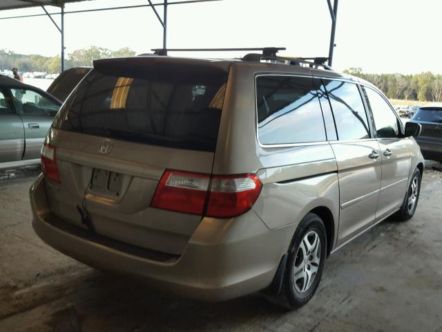 5FNRL38727B423787 - 2007 HONDA ODYSSEY EX GOLD photo 4