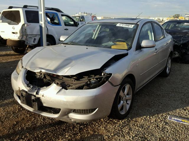 JM1BK12G961445911 - 2006 MAZDA 3 I SILVER photo 2