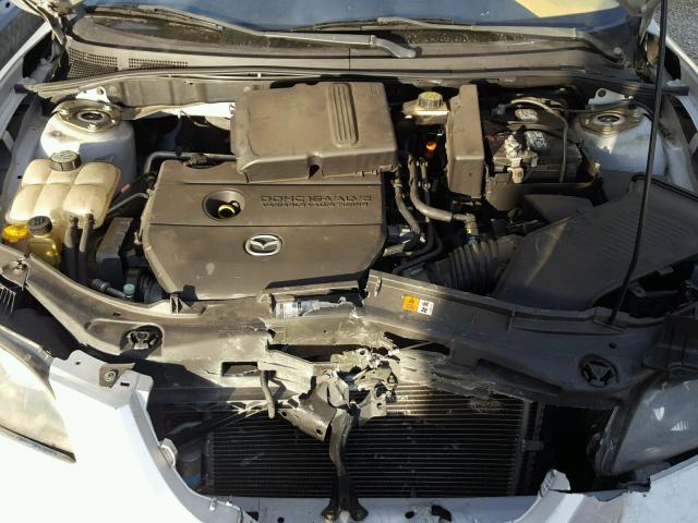 JM1BK12G961445911 - 2006 MAZDA 3 I SILVER photo 7