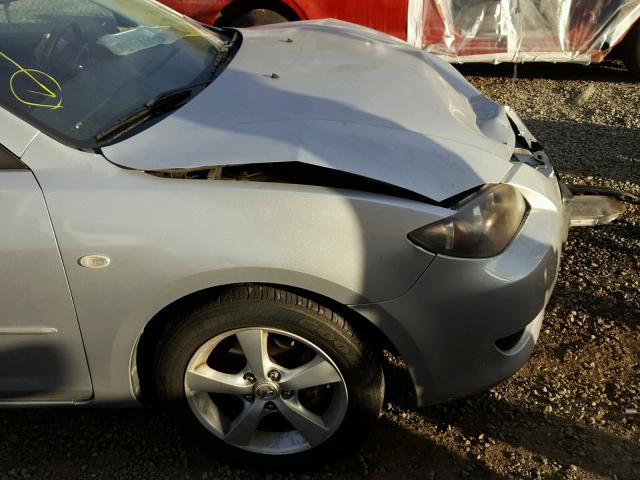 JM1BK12G961445911 - 2006 MAZDA 3 I SILVER photo 9