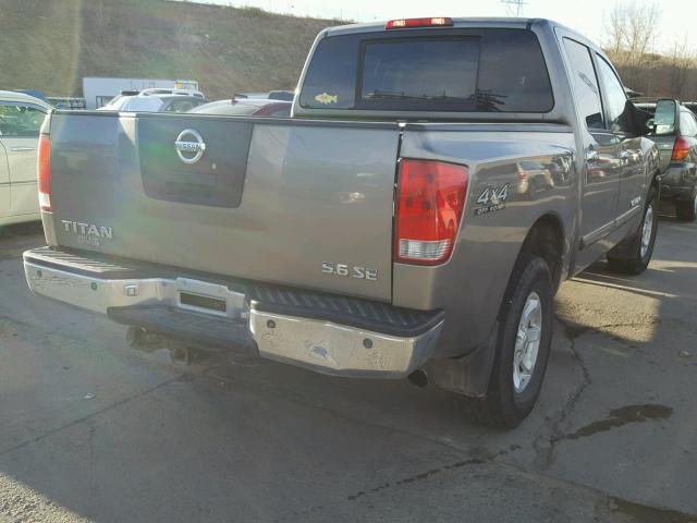 1N6AA07B46N561965 - 2006 NISSAN TITAN XE TAN photo 4