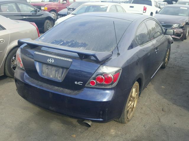 JTKDE167080228582 - 2008 TOYOTA SCION TC BLUE photo 4