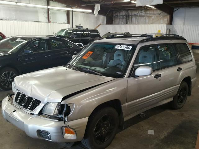JF1SF65671H759812 - 2001 SUBARU FORESTER S BEIGE photo 2