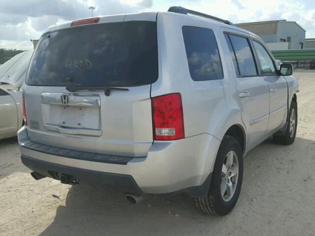 5FNYF3H57BB004666 - 2011 HONDA PILOT SILVER photo 4