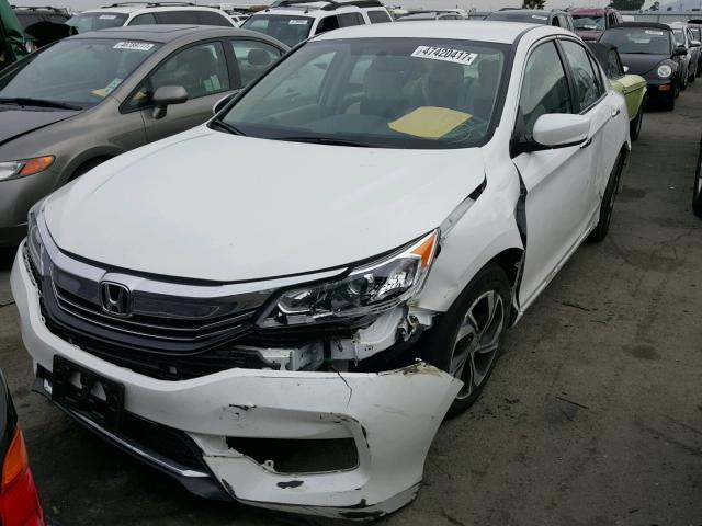 1HGCR2F34HA131729 - 2017 HONDA ACCORD LX WHITE photo 2