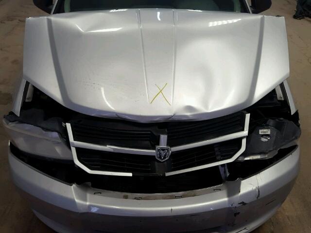 1B3CC4FB5AN172910 - 2010 DODGE AVENGER SX SILVER photo 7