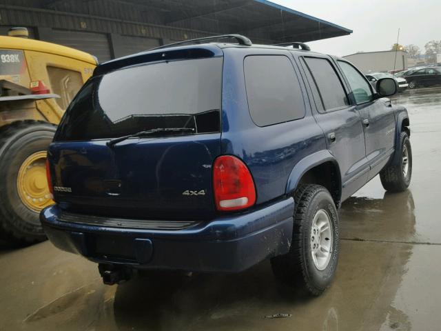 1B4HS28Y0XF623528 - 1999 DODGE DURANGO BLUE photo 4