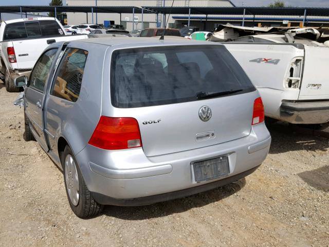 9BWBT61J914062698 - 2001 VOLKSWAGEN GOLF GL SILVER photo 3