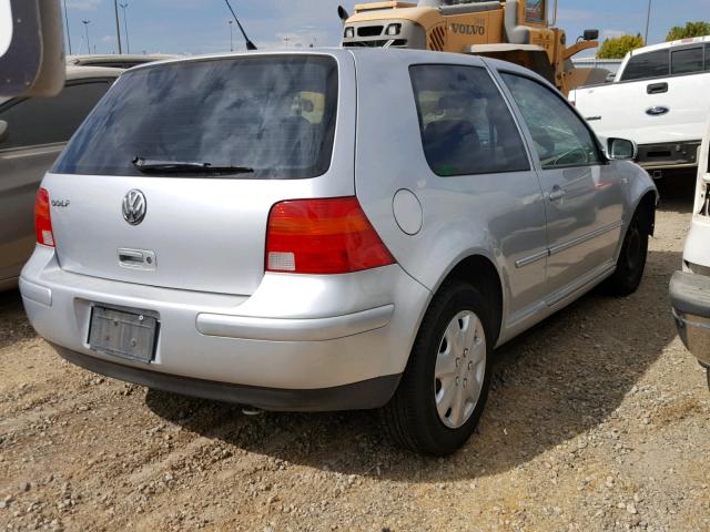 9BWBT61J914062698 - 2001 VOLKSWAGEN GOLF GL SILVER photo 4