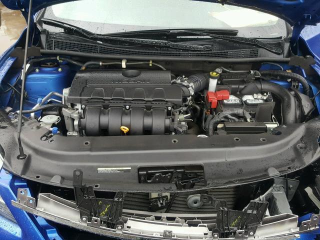 3N1AB7AP0FY381238 - 2015 NISSAN SENTRA S BLUE photo 7